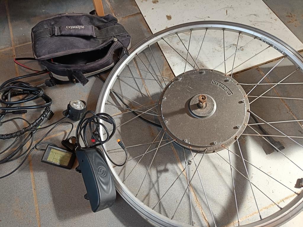 Voorwiel met motor voor elektrische fiets, Ophalen