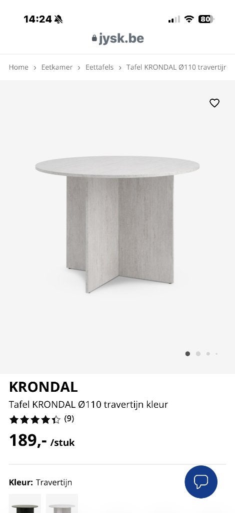 Ronde tafel, Huis en Inrichting, Ophalen, Overige materialen, Rond, Nieuw