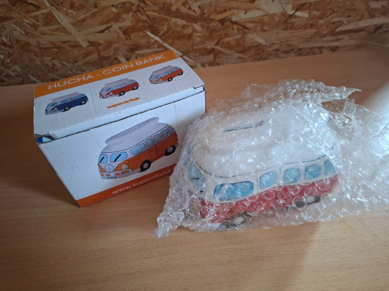 spaarpot volkswagen busje rood, Ophalen, Nieuw, Overige thema's