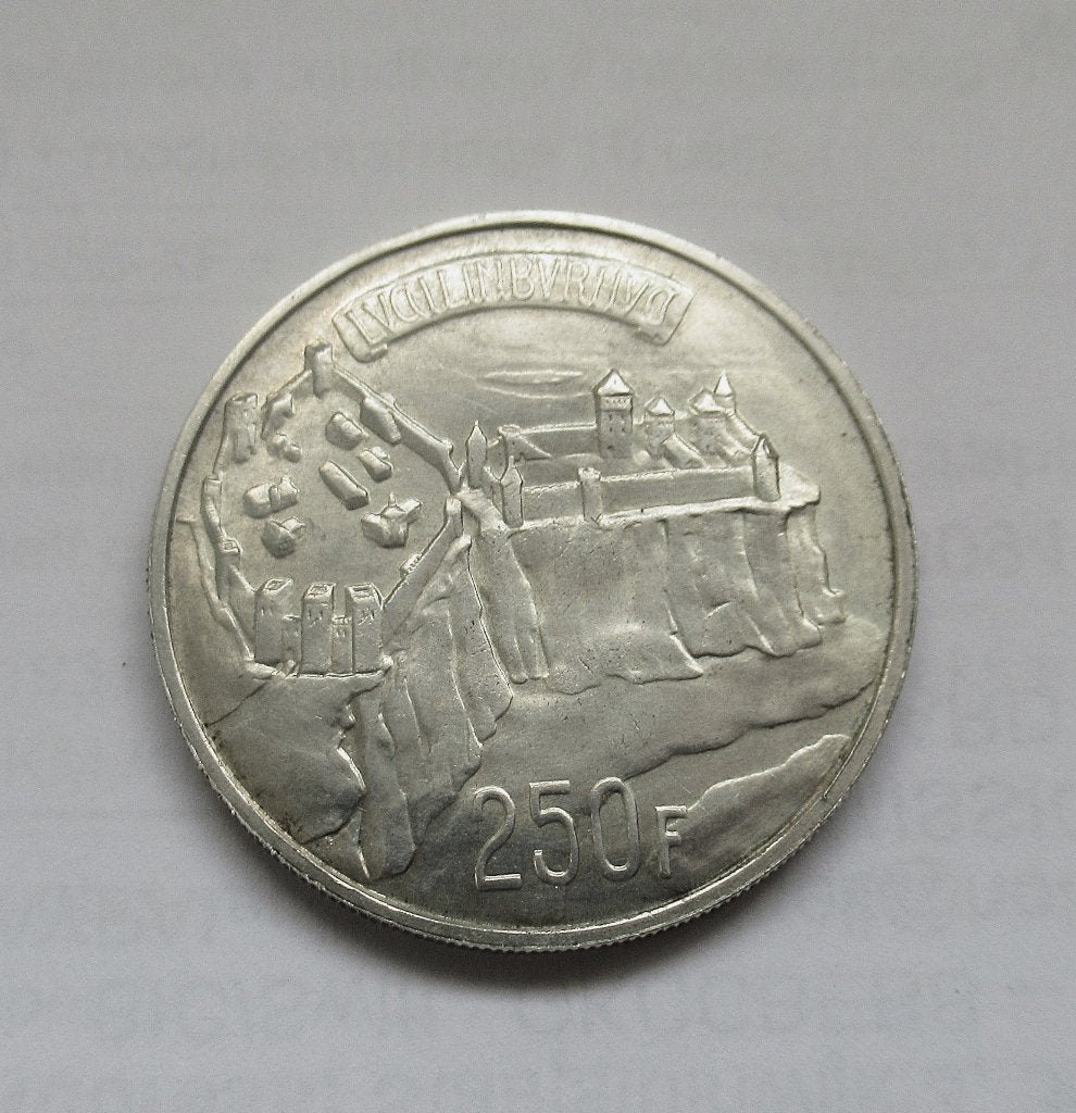 Luxemburg, 250 francs, 1963, Envoi, Argent