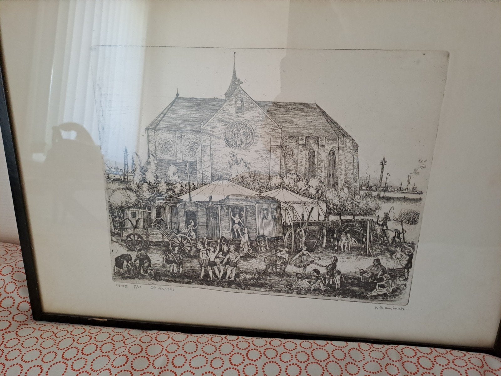 Pentekening R.de Coninck 1945, Ophalen