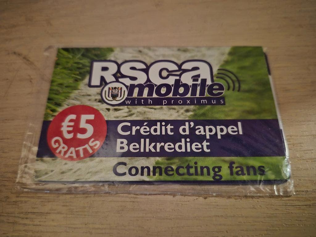 Nieuwe RSCA Collector-simkaart, Telecommunicatie, Prepaidkaarten en Simkaarten, Ophalen of Verzenden, Nieuw, Overige providers
