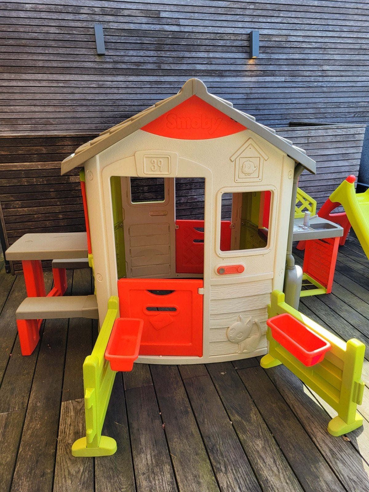 Playhouse Smoby avec extension, Enlèvement, Comme neuf, Synthétique