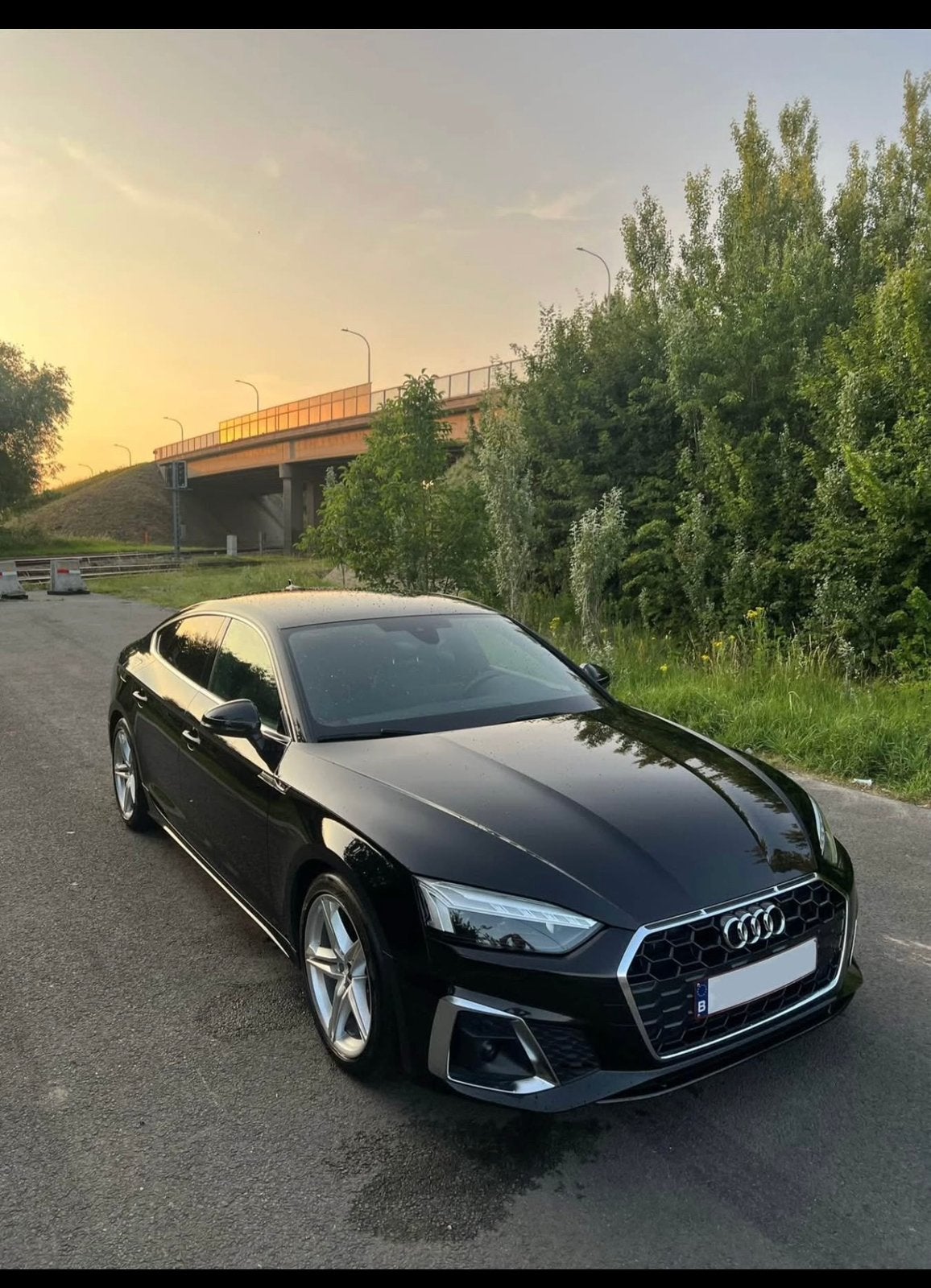 Audi A5 S line - 2022 - Benzine/ Hybride, Autos, Audi, Achat, Euro 6, Entreprise, Noir