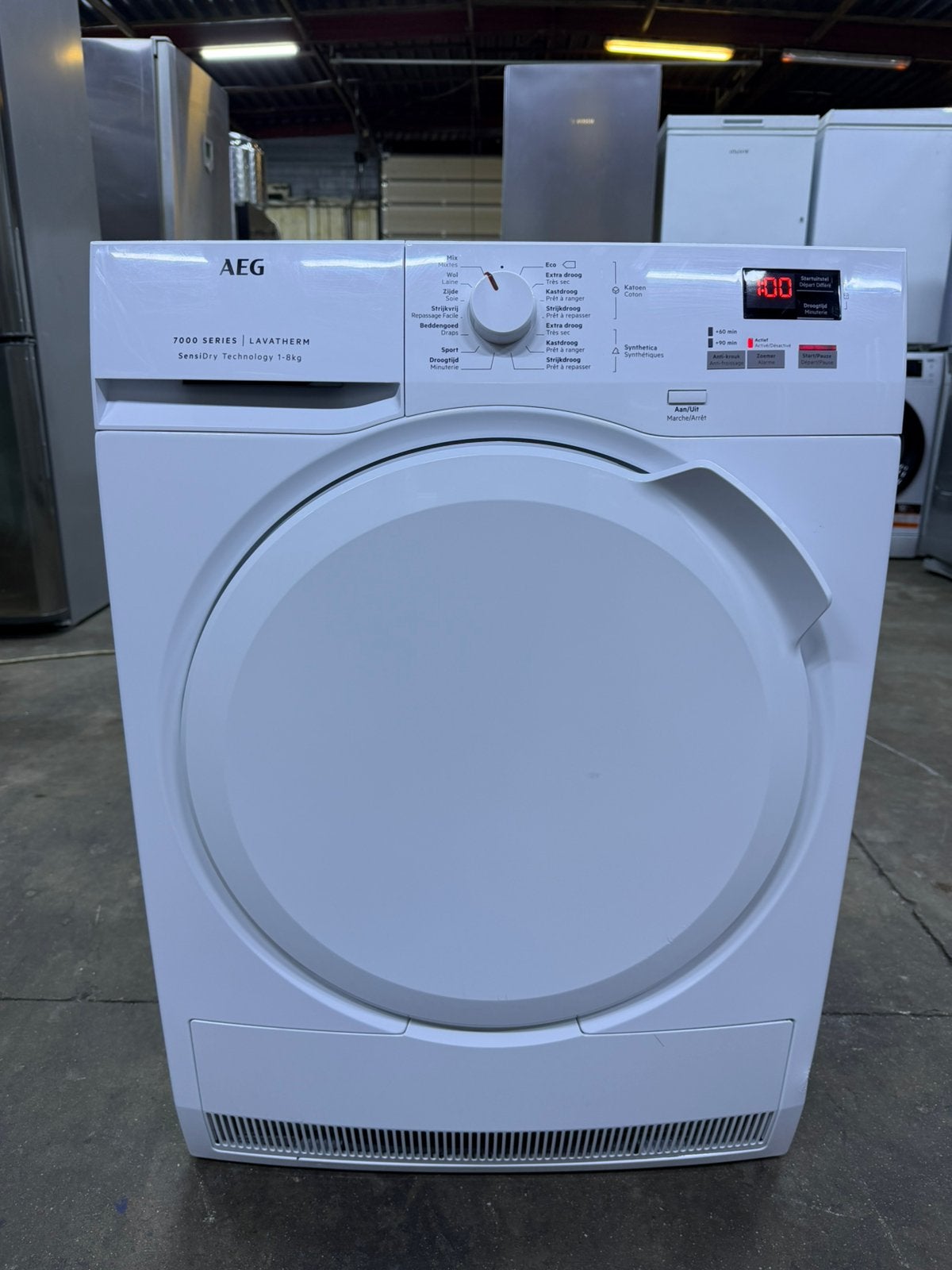 Droogkast AEG A+++ 8 Kg met GARANTIE, Ophalen of Verzenden, Zo goed als nieuw, Condens
