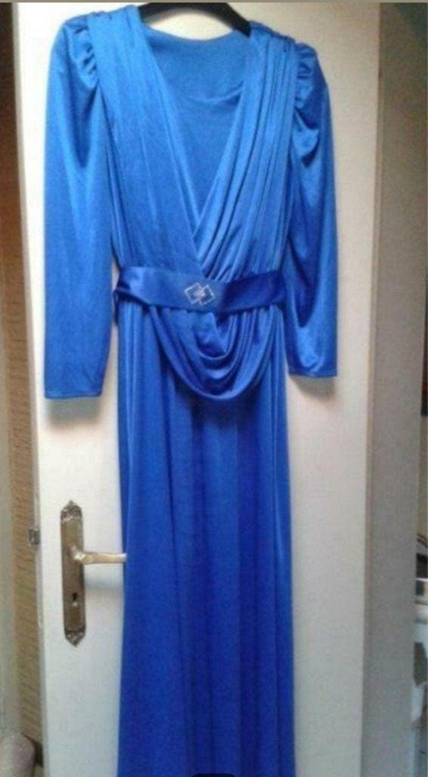Blauw feestjurk, Ophalen of Verzenden, Maat 42/44 (L), Blauw