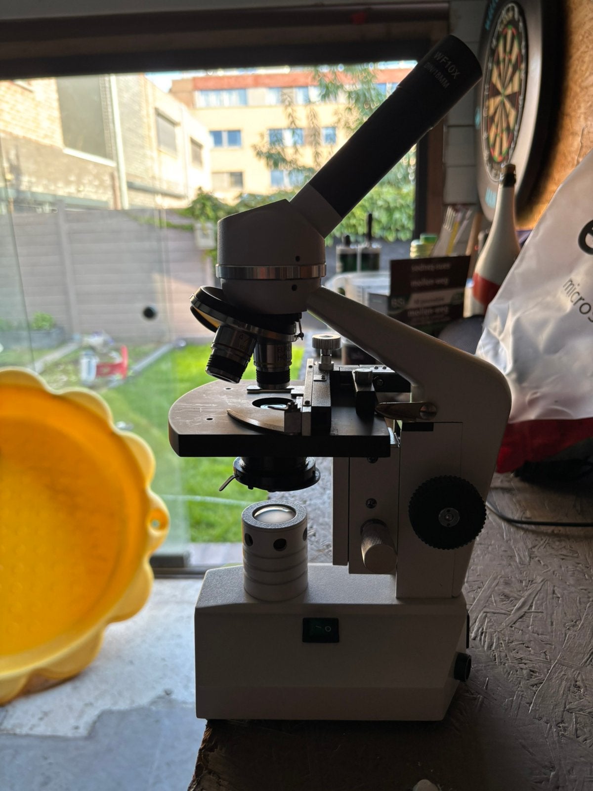 Euromex microscoop monovulair, Ophalen, Zo goed als nieuw, Biologische microscoop