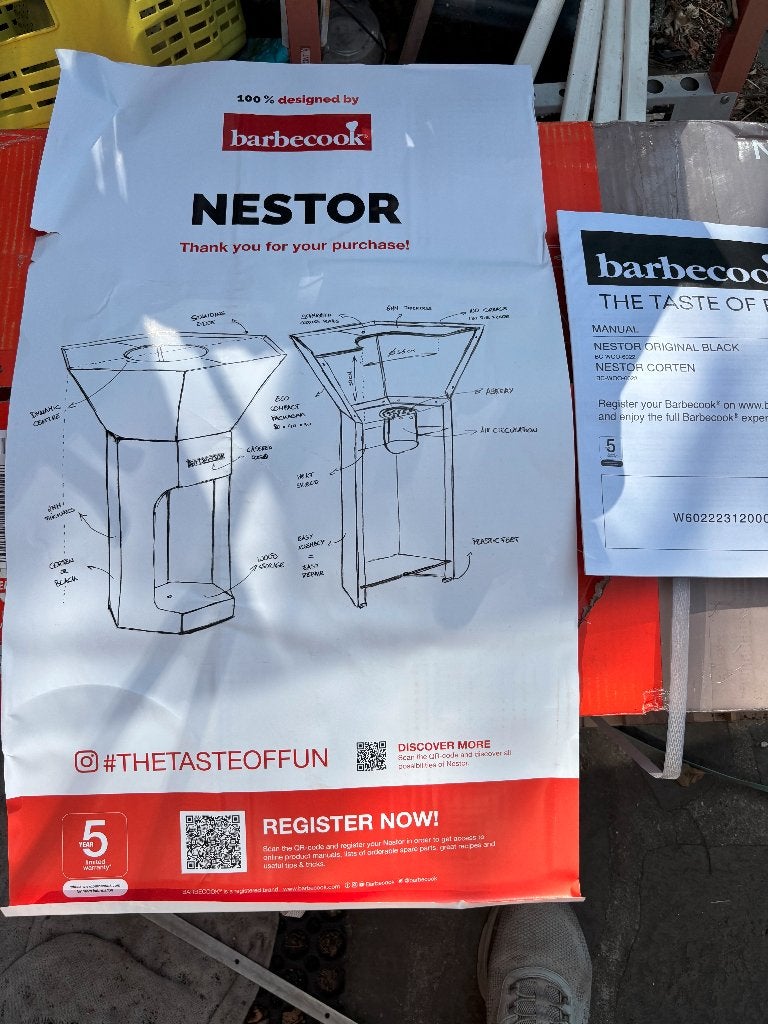 Nestor Black BBQ, Ophalen, Nieuw, Barbecook, Met accessoires