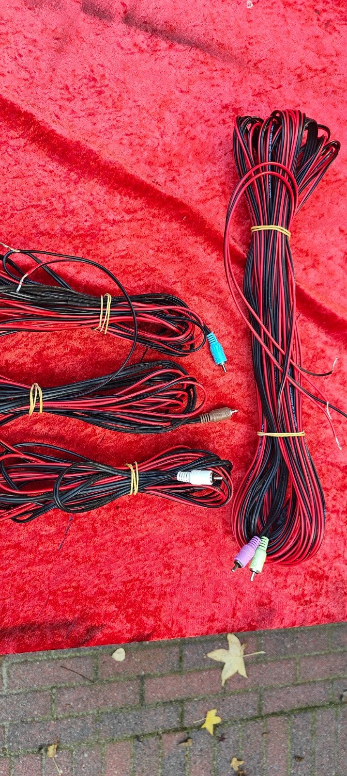 Bose set luidsprekerkabels originele lengtes 5x, Audio, Tv en Foto, Ophalen of Verzenden
