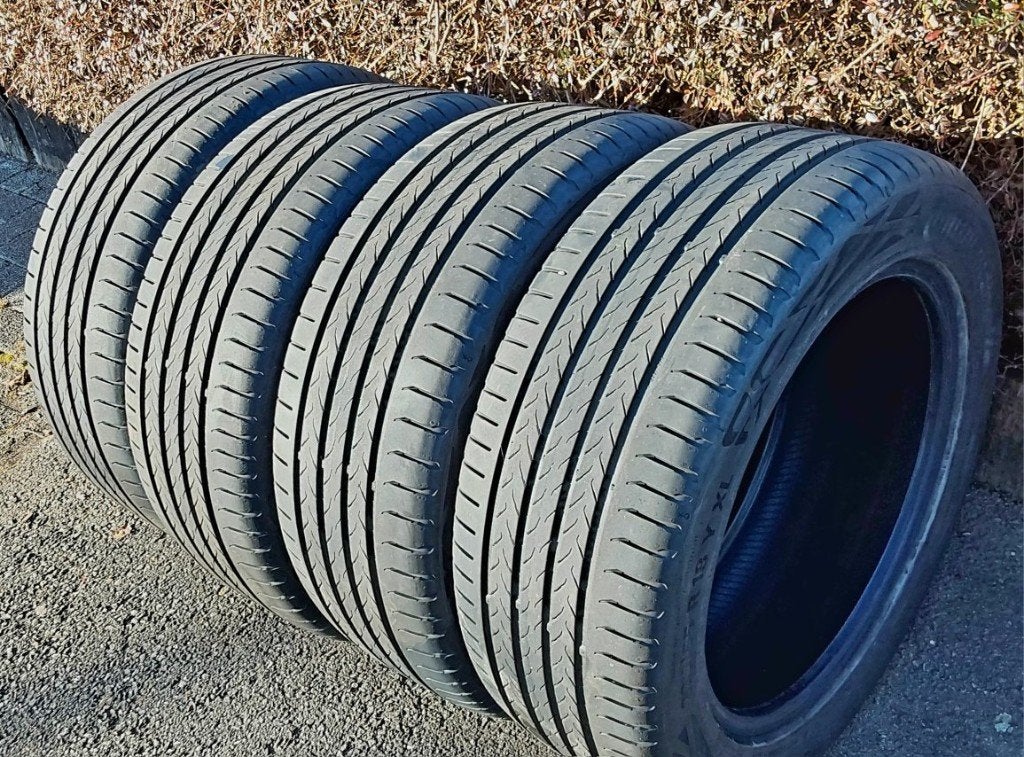 Très bons pneus été Continental 225/55-18 Y XL, Pneus été, Enlèvement, Utilisé, 225 mm