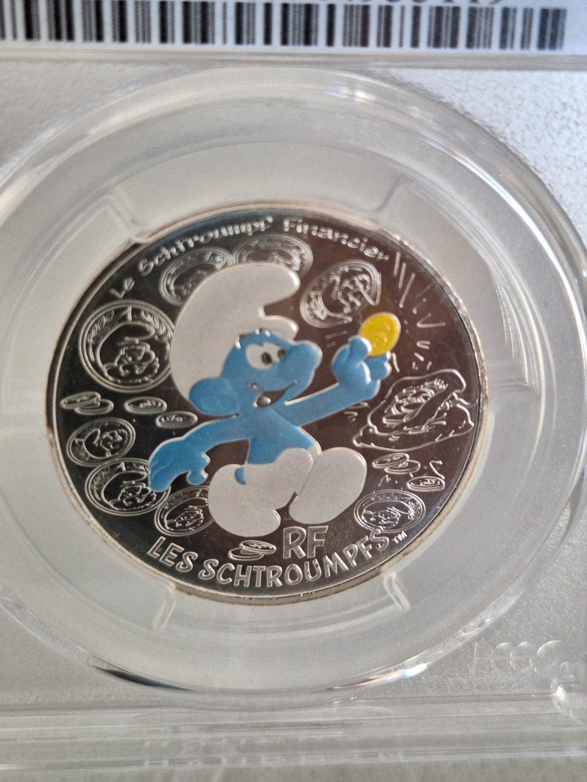 de Financier-smurf of Geldsmurf, Postzegels en Munten, Ophalen of Verzenden, Koper