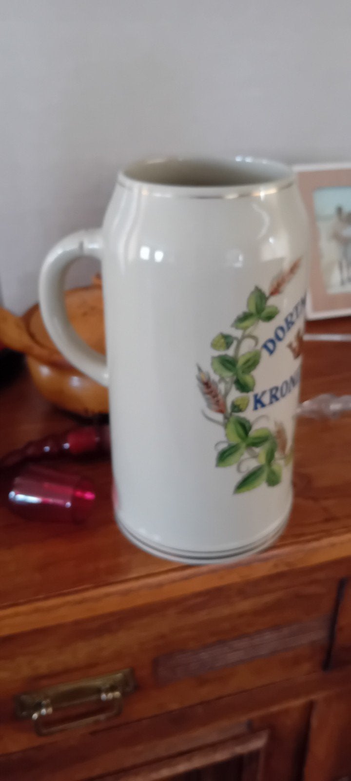 Oude keramische bierpul, Antiek en Kunst, Ophalen of Verzenden