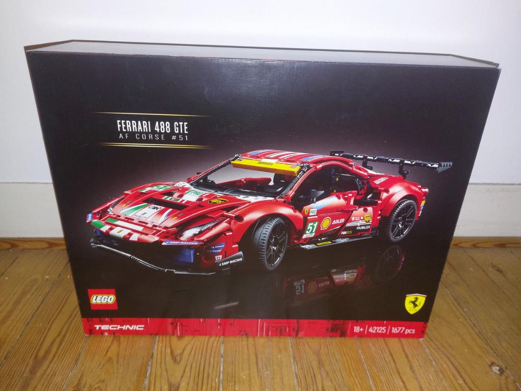 LEGO 42125 Ferrari 488 GTE 'AF Corse #51, Lego, Nieuw, Ophalen of Verzenden, Technic