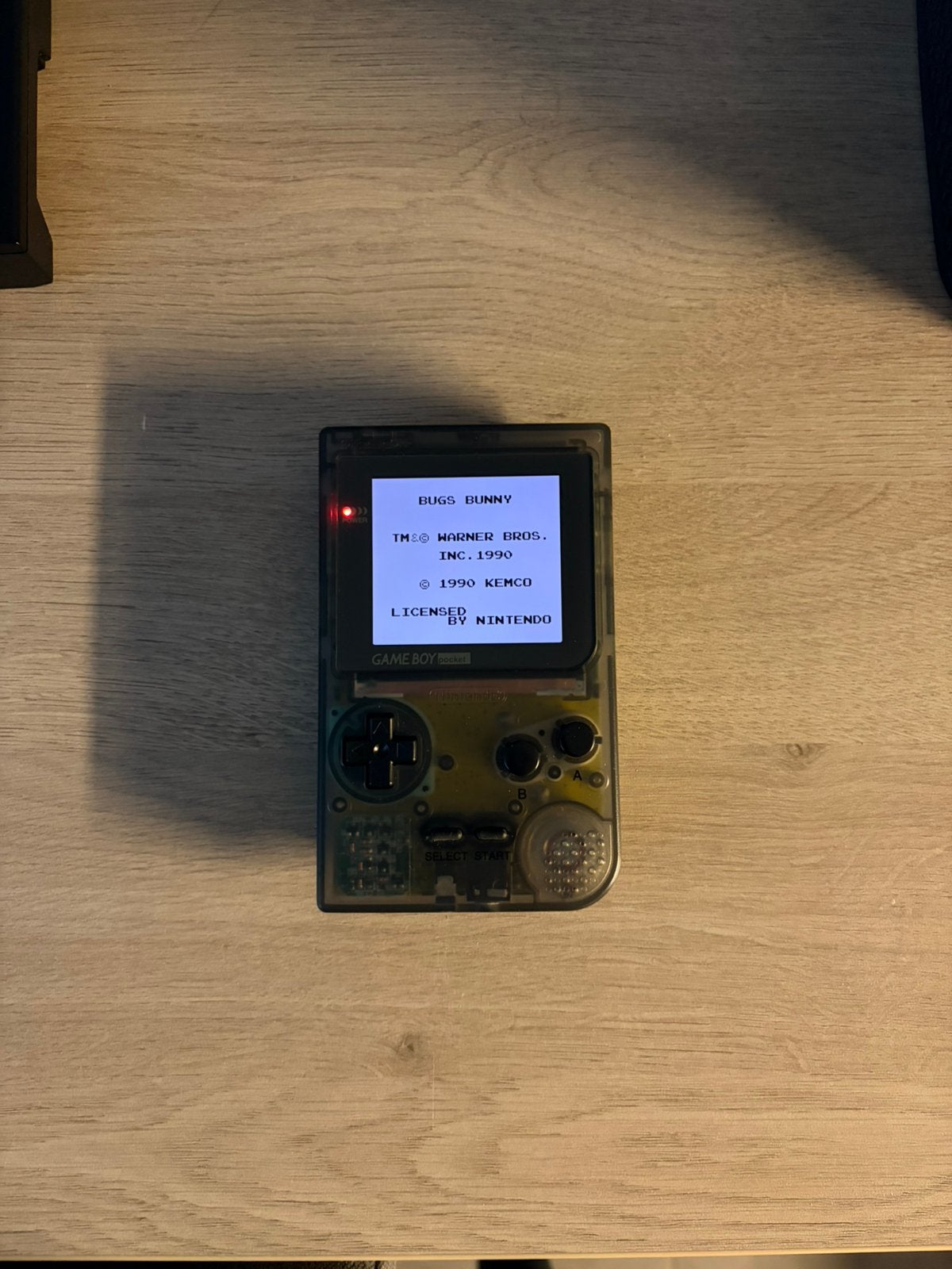 Game boy pocket ips clear black, Ophalen of Verzenden, Zo goed als nieuw, Game Boy Pocket