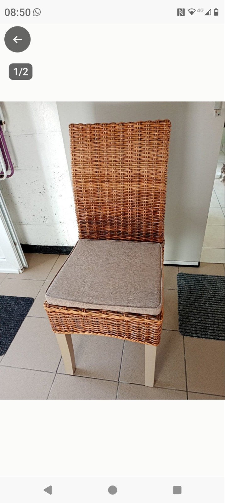 6 rotan stoelen, Huis en Inrichting, Ophalen