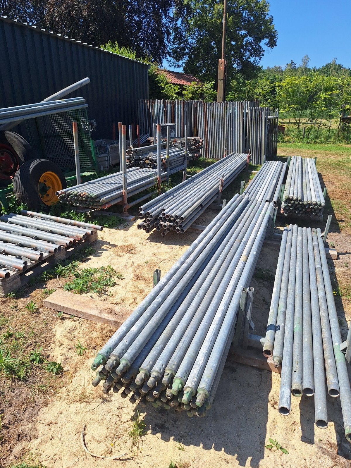 bouw steiger voor een hele woning, Ophalen