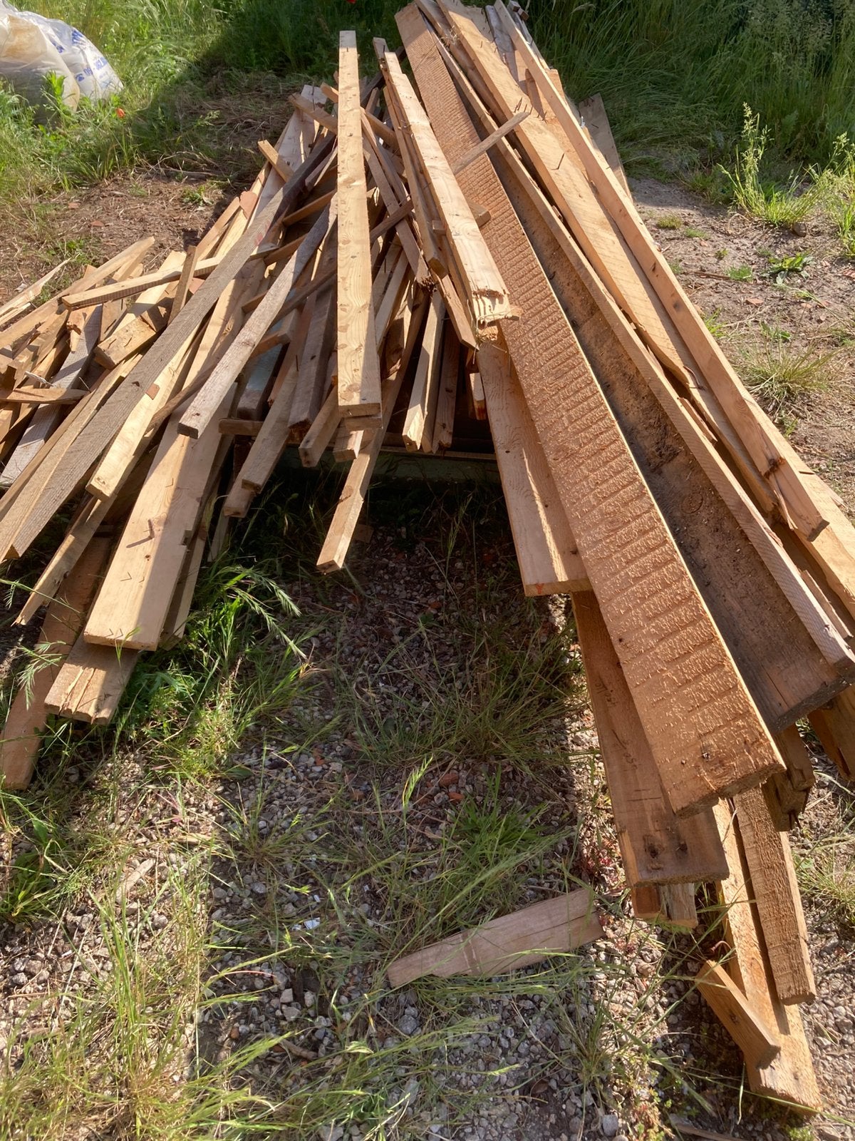 Bois de chauffage non traité, Enlèvement