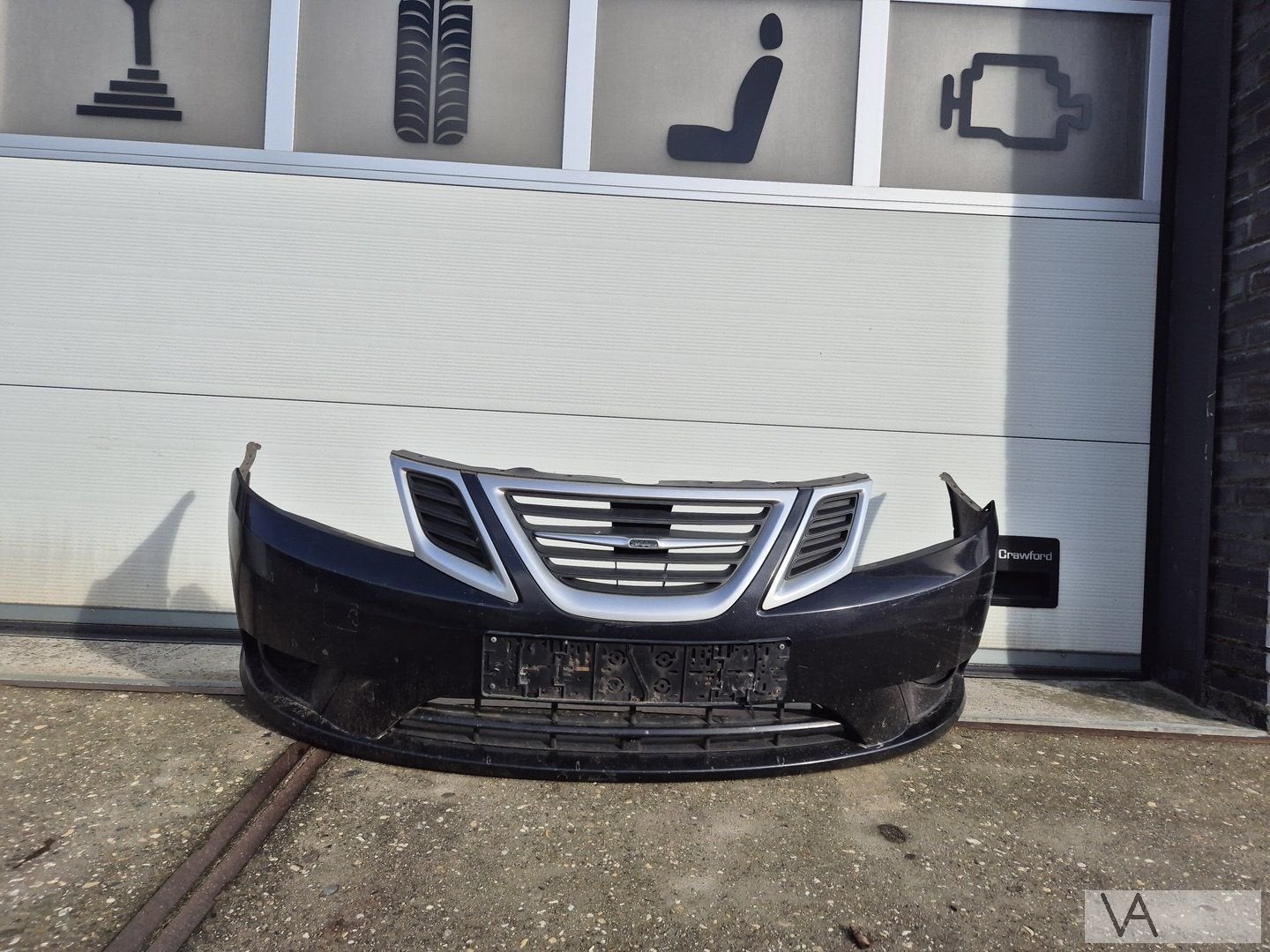 Saab 9-3 facelift voorbumper 2007 tot 2012 zie foto's €250, Auto-onderdelen, Gebruikt, -, Voor, -