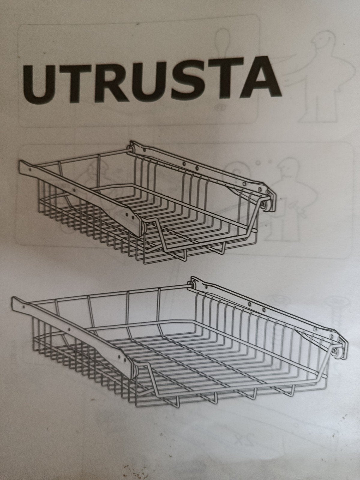 2 utrusta mandjes 60cm nieuw, Maison & Meubles, Enlèvement