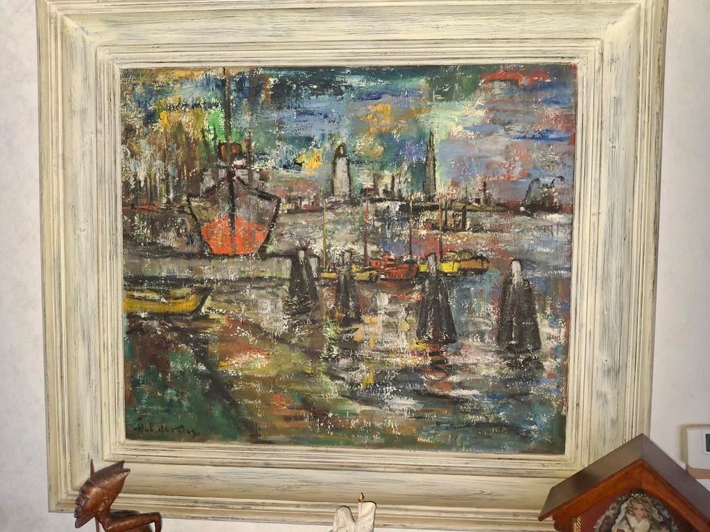 Hubert De Vries schilderij, Antiek en Kunst, Ophalen