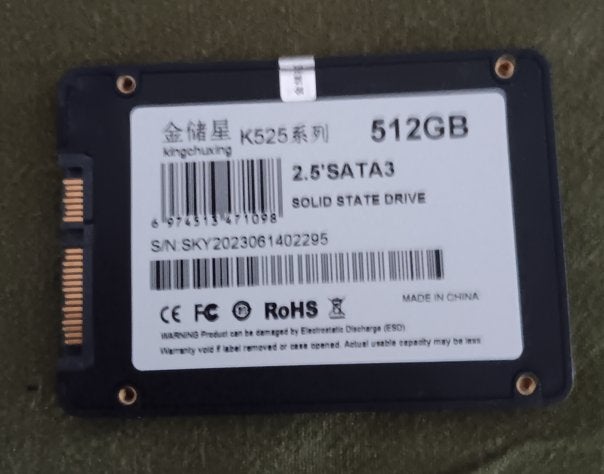 512 gb ssd, Computers en Software, Ophalen of Verzenden, Nieuw, SSD