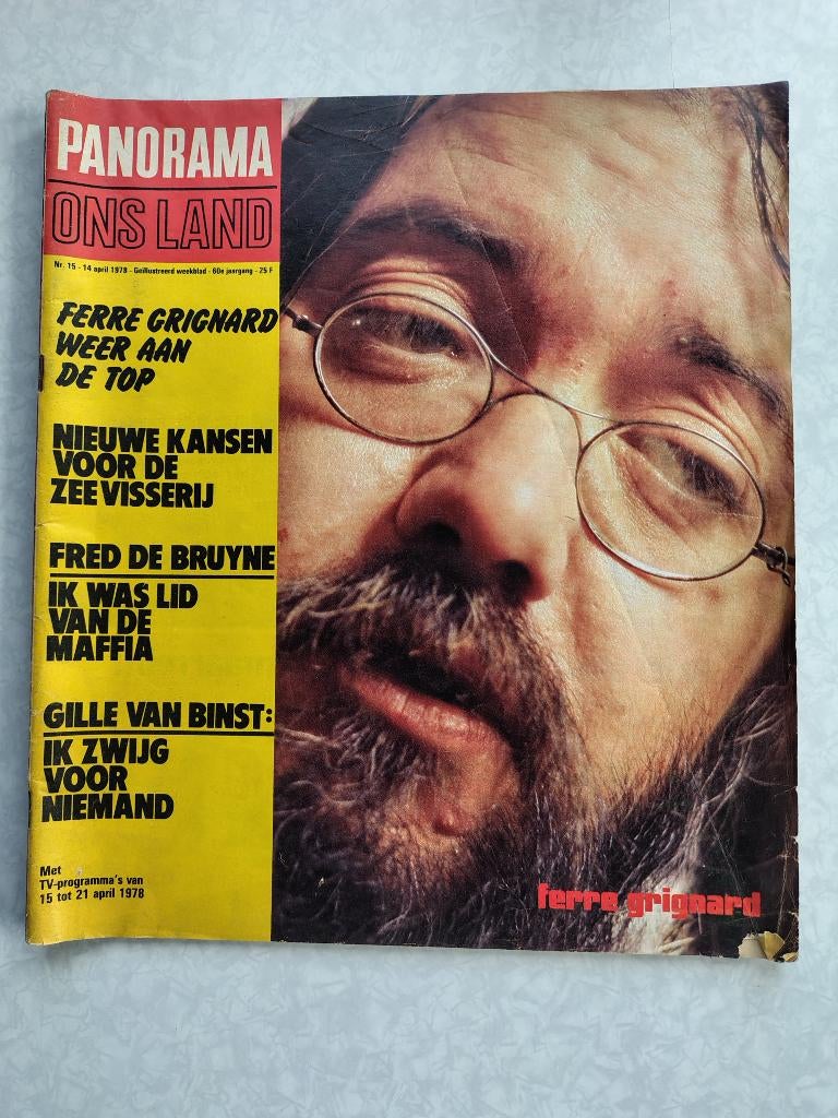 Panorama/Ons Land 1978 Ferre Grignard, Enlèvement, 1960 à 1980, Journal ou Magazine