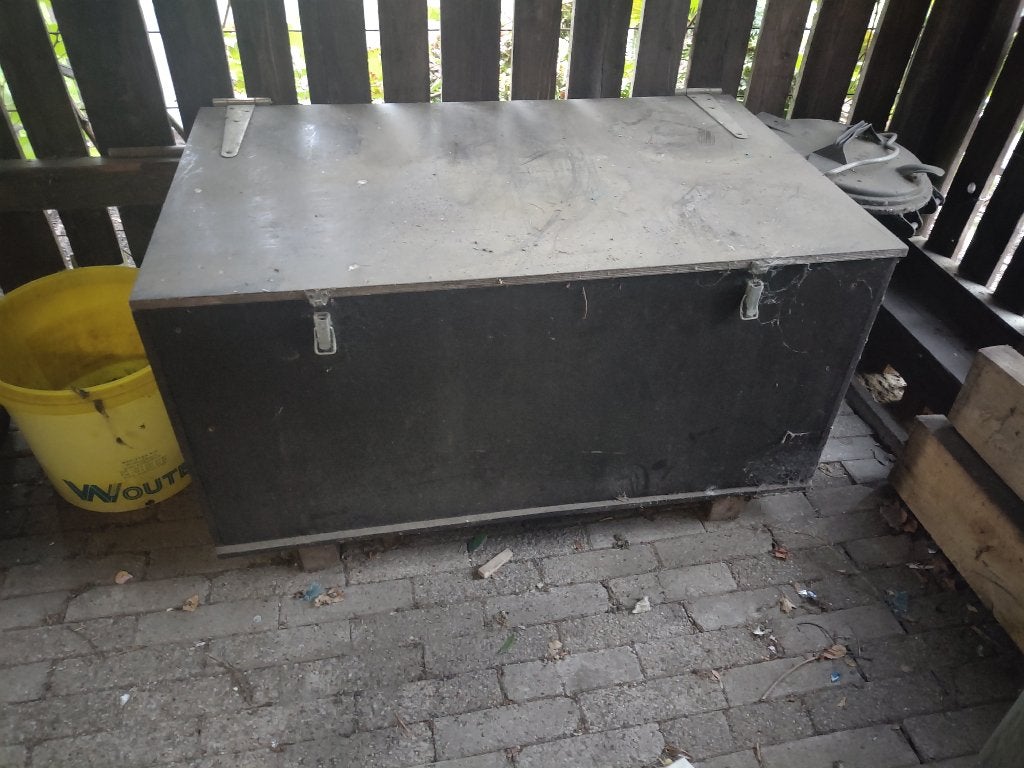 houten kist, Ophalen, Gebruikt