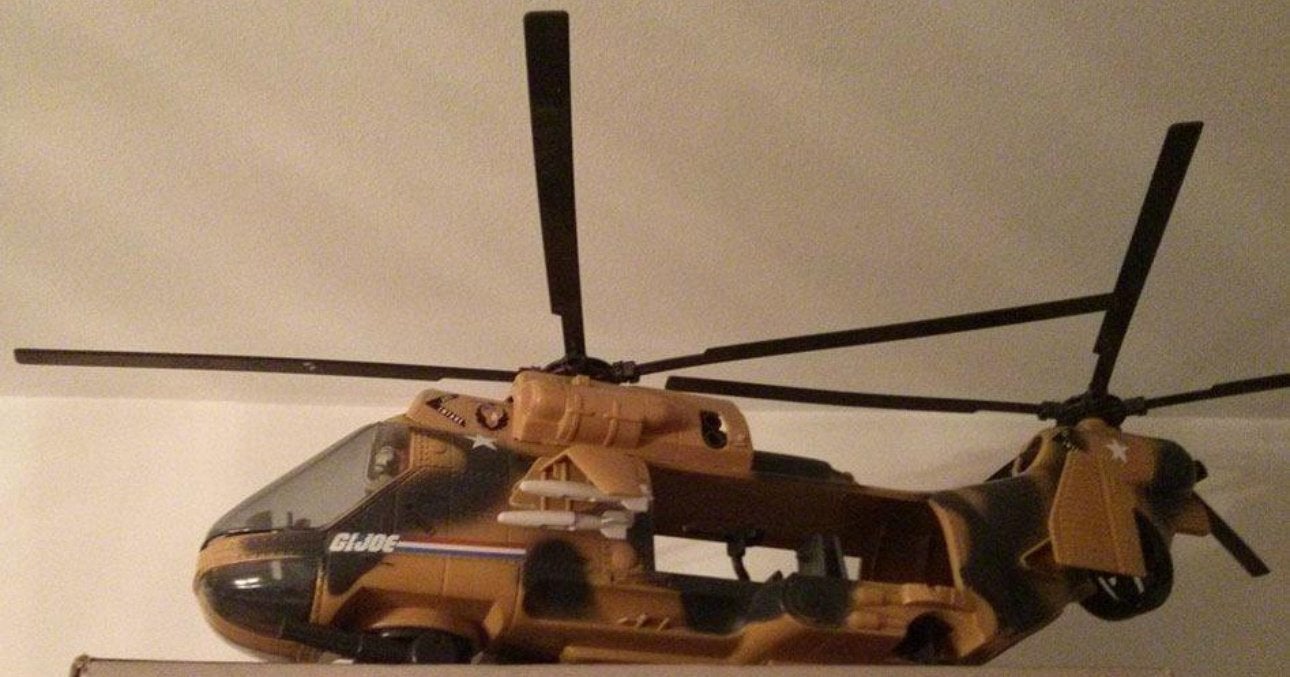 Gi Joe Tomahawk + piloot ( met microfoon), Ophalen, Zo goed als nieuw