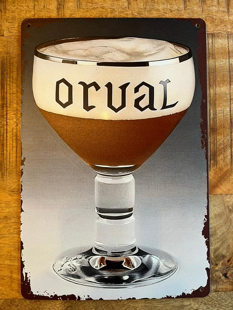 Plaque metallique Orval, Collections, Enlèvement ou Envoi, Comme neuf