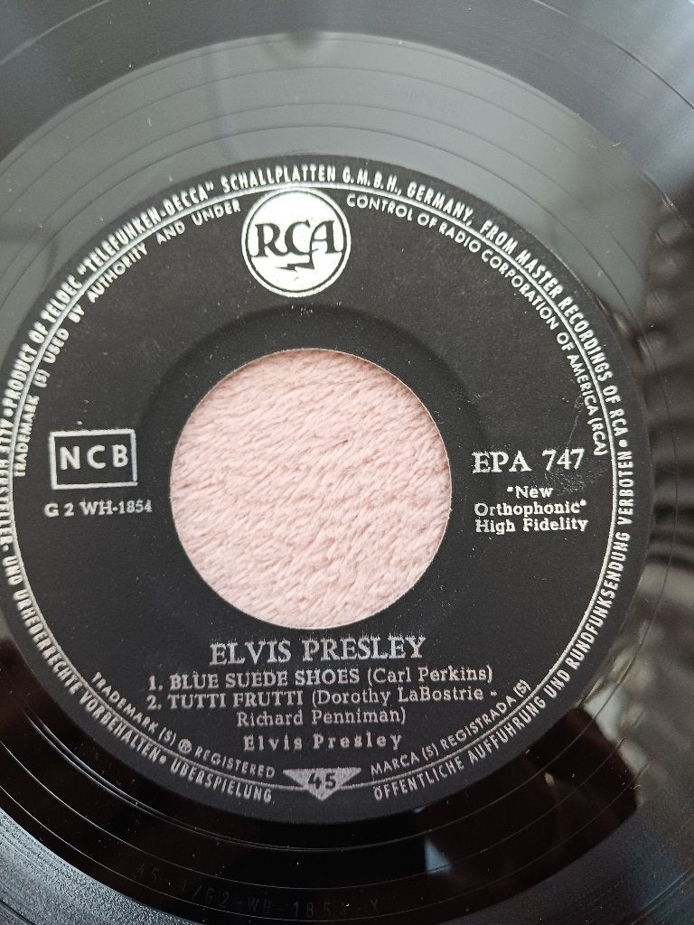 EP - Elvis Presley – Elvis Presley  Zeldzaam GEZOCHT 1956, Cd's en Dvd's, 7 inch, Beschermende buitenhoes, Ophalen of Verzenden