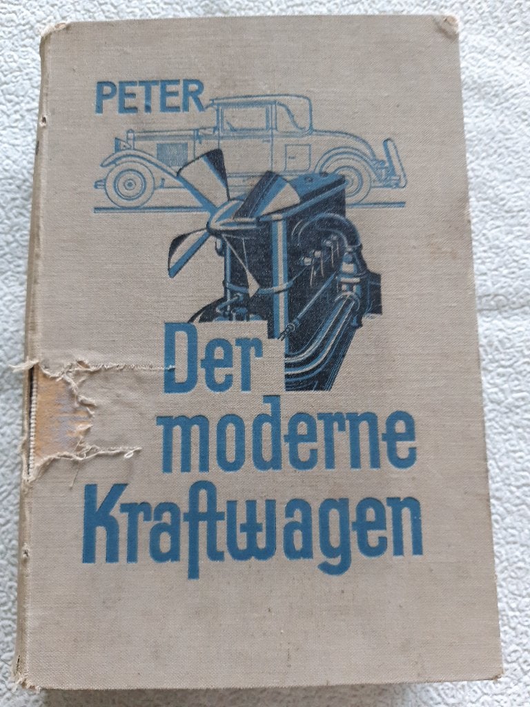 Antiek boek 1929 Der moderne Kraftwagen M. Peter auto's, Ophalen of Verzenden, Gelezen, M. PETER