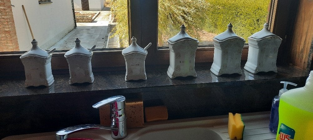 potten voor koffie, suiker ,, Enlèvement