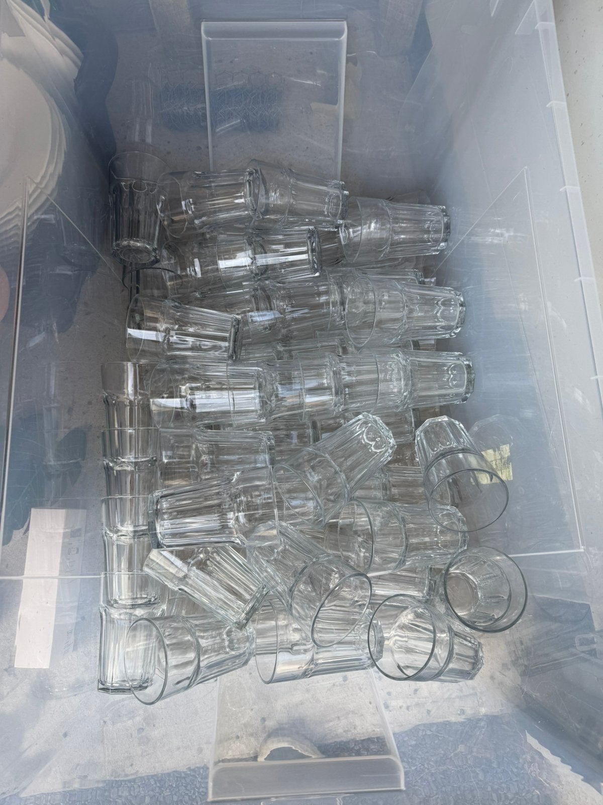 Partij waterglazen, Ophalen, Zo goed als nieuw