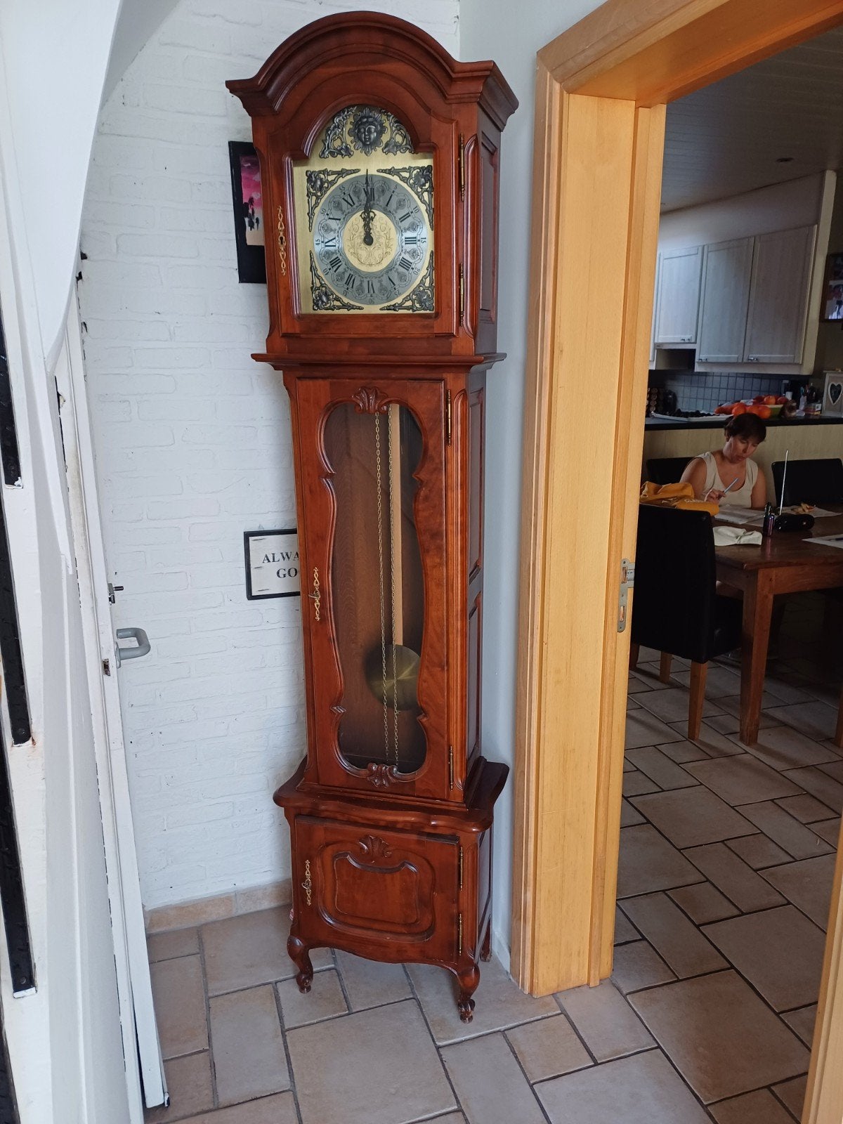 staan klok, Ophalen