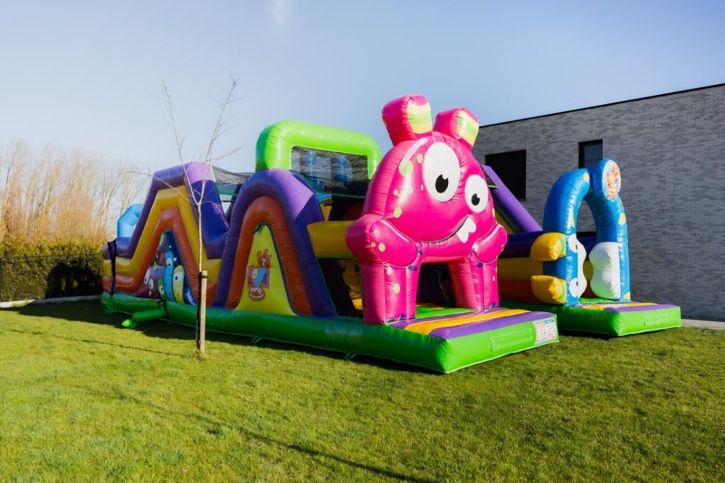 Obstakelbaan Monser Run te huur - springkasteel huren, Envoi