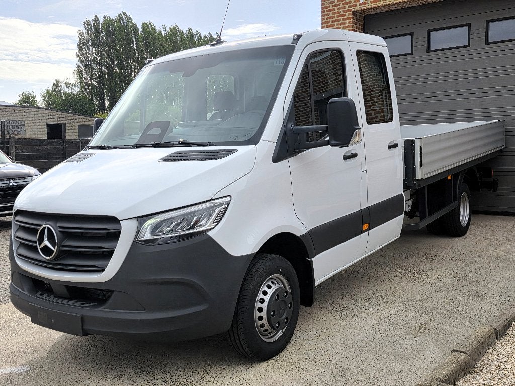Mercedes Sprinter 519 Laadbak Dub Cab 6ZITS - NIEUW 0KM 2026, Autos, Phares entièrement LED, Achat, Euro 6, Entreprise
