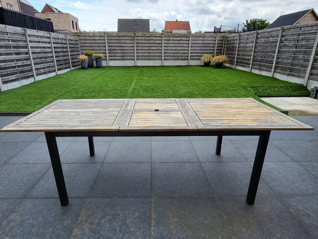 Tuintafel 240x100x75cm, Tuin en Terras, Tuintafels, Gebruikt, Rechthoekig, Aluminium, Ophalen