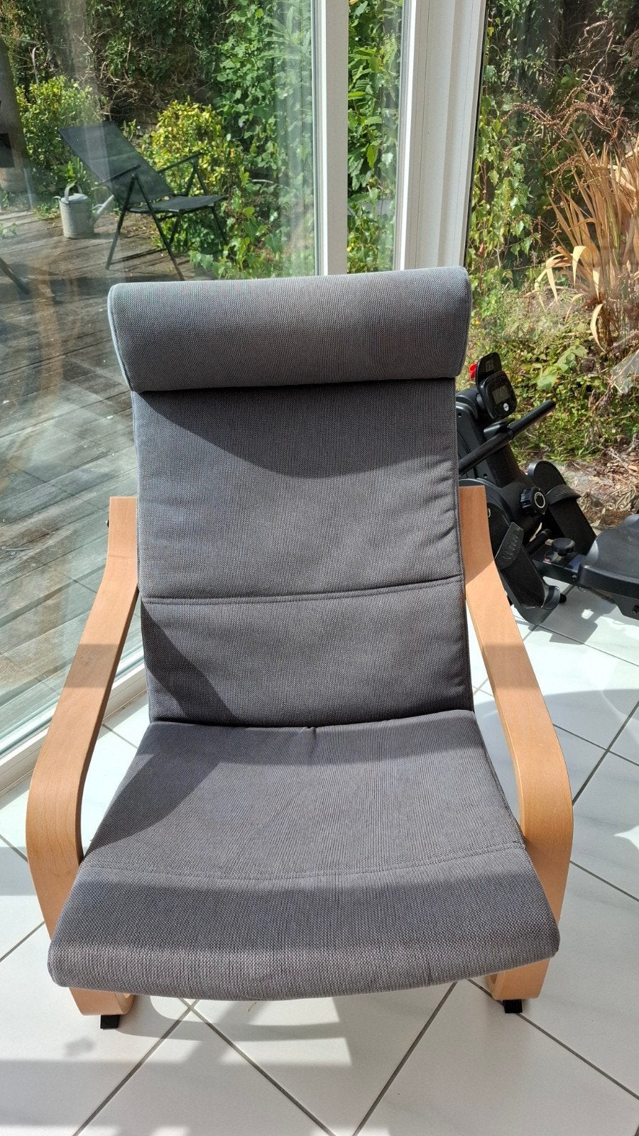 2 zitstoelen/fauteuils Ikea grijs, Huis en Inrichting, Stoelen, Ophalen, Grijs