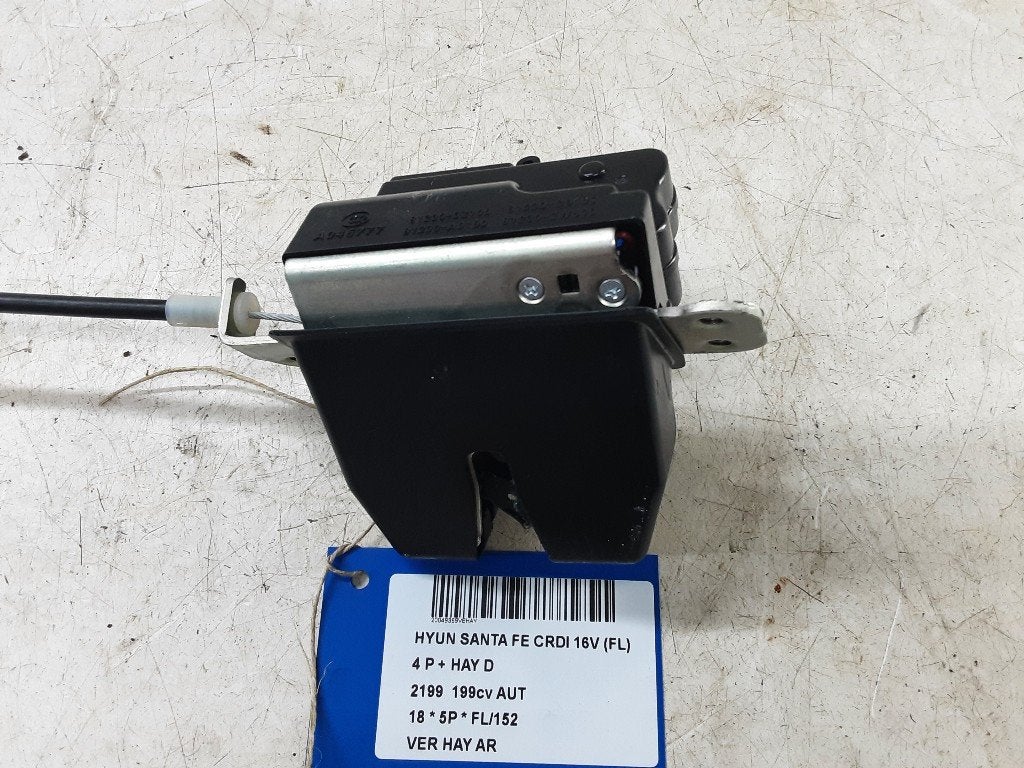 SERRURE COFFRE Hyundai Santa Fe III (DM) (812303Z100), Utilisé, Hyundai, Haillon arrière