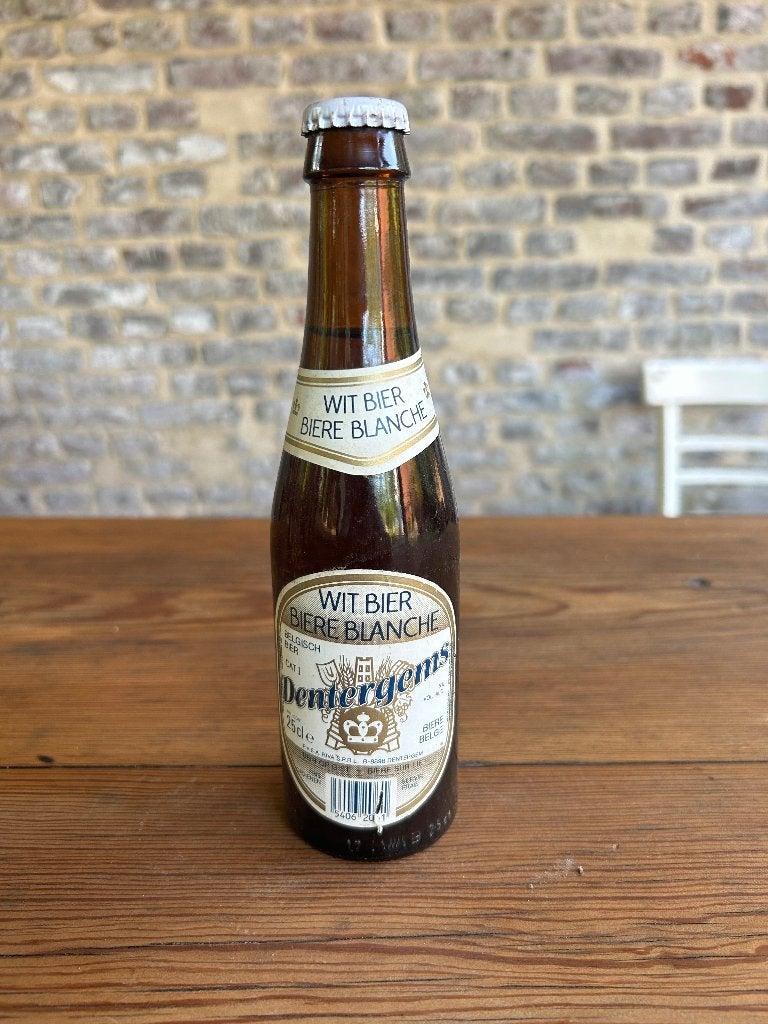 Dentergems wit bier vervaldatum 1990 RUILEN !, Verzamelen, Ophalen of Verzenden