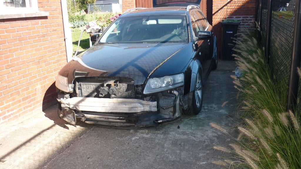 Audi A6 C6 all road quattro 3000tdi  2006  VOOR ONDERDELEN, Auto's, Automaat, Zwart, Zwart, Leder