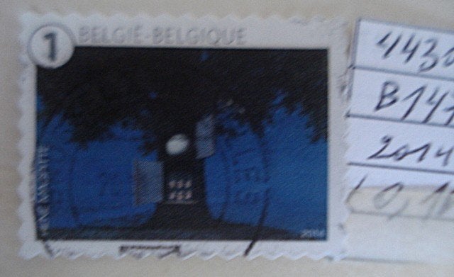 Belgique  LOT du CARNET   B147  (O), Oblitéré, 1 Autocollant, Sans enveloppe, Affranchi