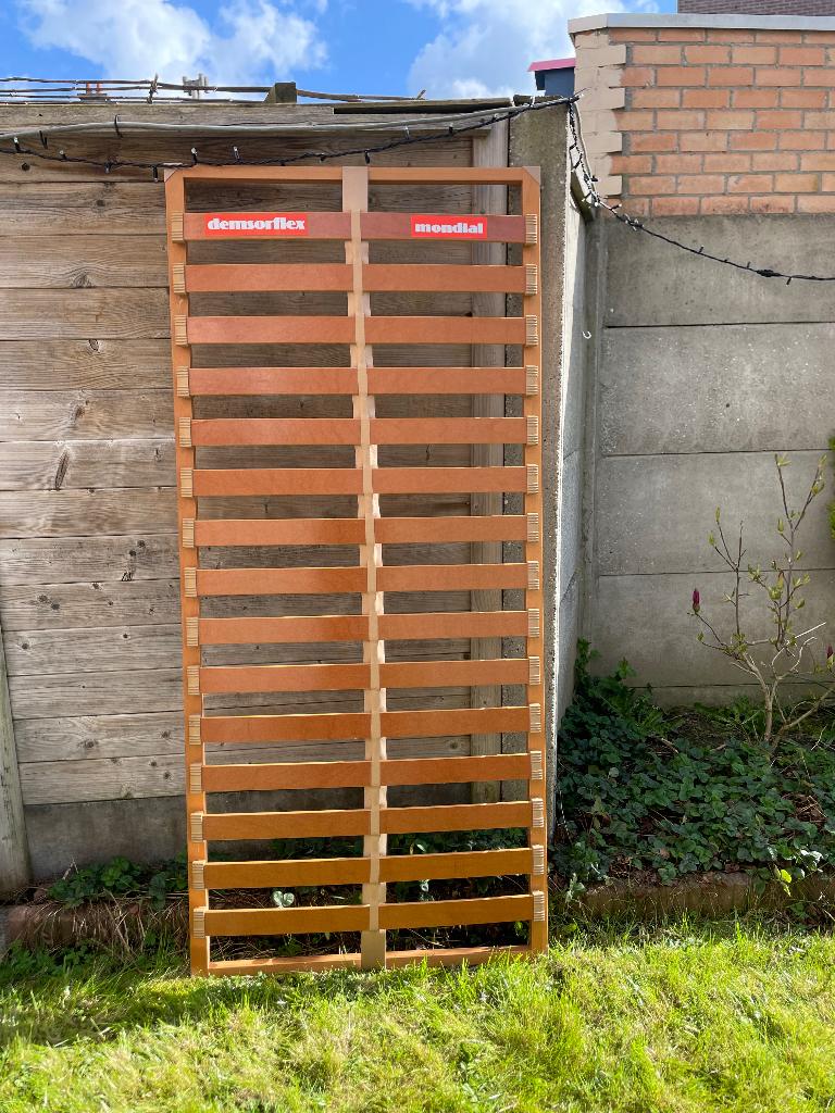 lattenbodem, Huis en Inrichting, Slaapkamer | Matrassen en Bedbodems, Ophalen, Gebruikt, 90 cm, Eenpersoons