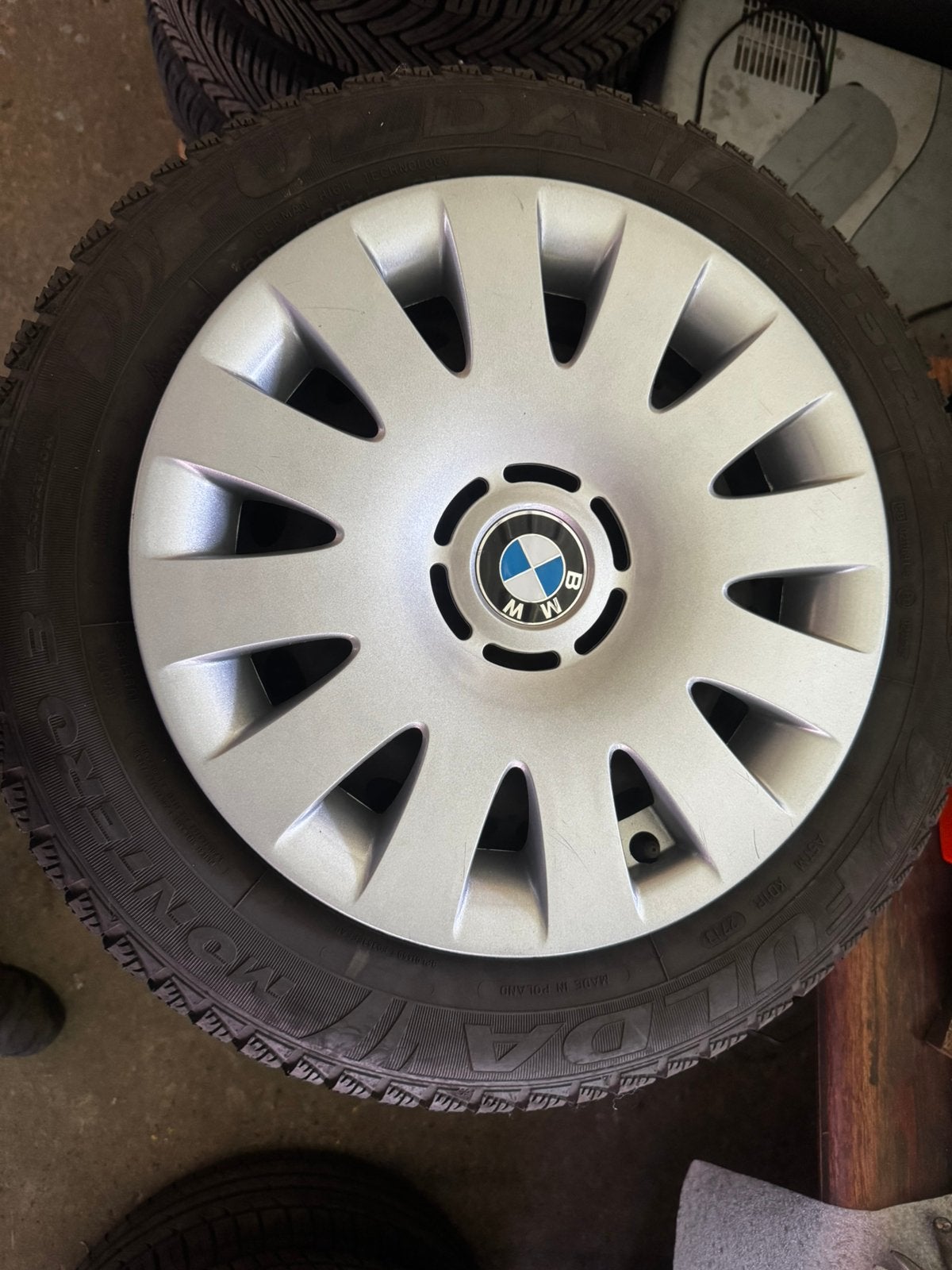 Winterbanden op stalen velgen. Komen van een bmw e46, Ophalen, Winterbanden, Velg(en)