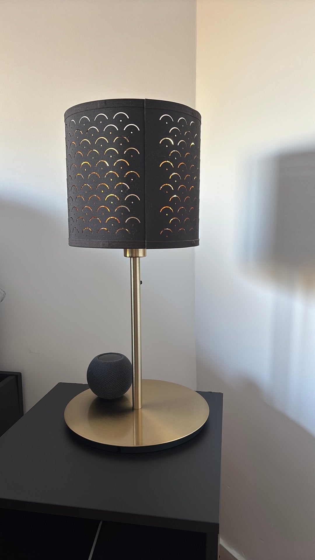 2 lampes de Chevet Nymo Ikea !, Ophalen, Goud, Nachtlamp, Zo goed als nieuw