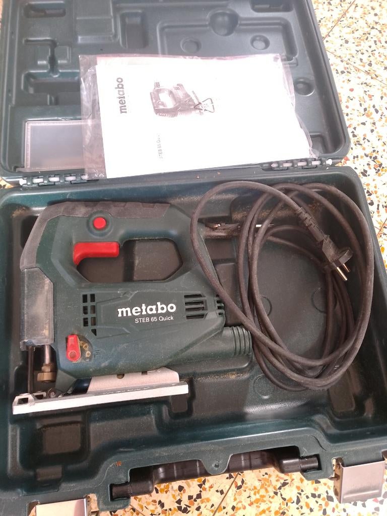 Scie sauteuse Metabo STEB 65 Quick, Bricolage & Construction, Moins de 600 watts, 30 à 70 mm, Comme neuf, Enlèvement