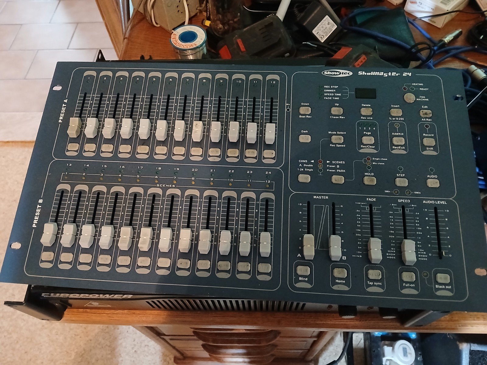 scanmaster 24 en 2 showtec dmx dimpacks, Muziek en Instrumenten, Ophalen, Gebruikt, Overige typen