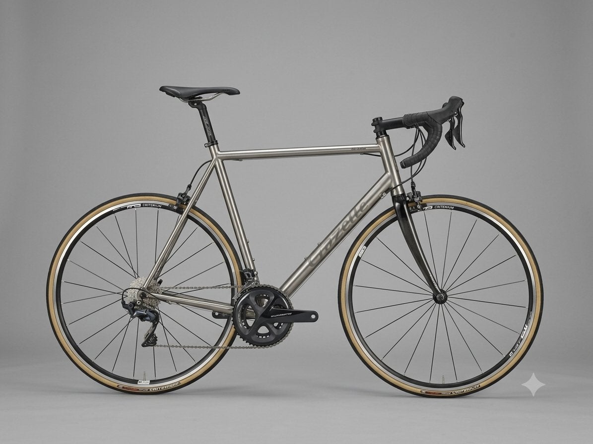 Gazelle V8 Titanium Racefiets 60 Zgan, Fietsen en Brommers, Fietsen | Racefietsen, 28 inch, 10 tot 15 versnellingen, 57 tot 61 cm