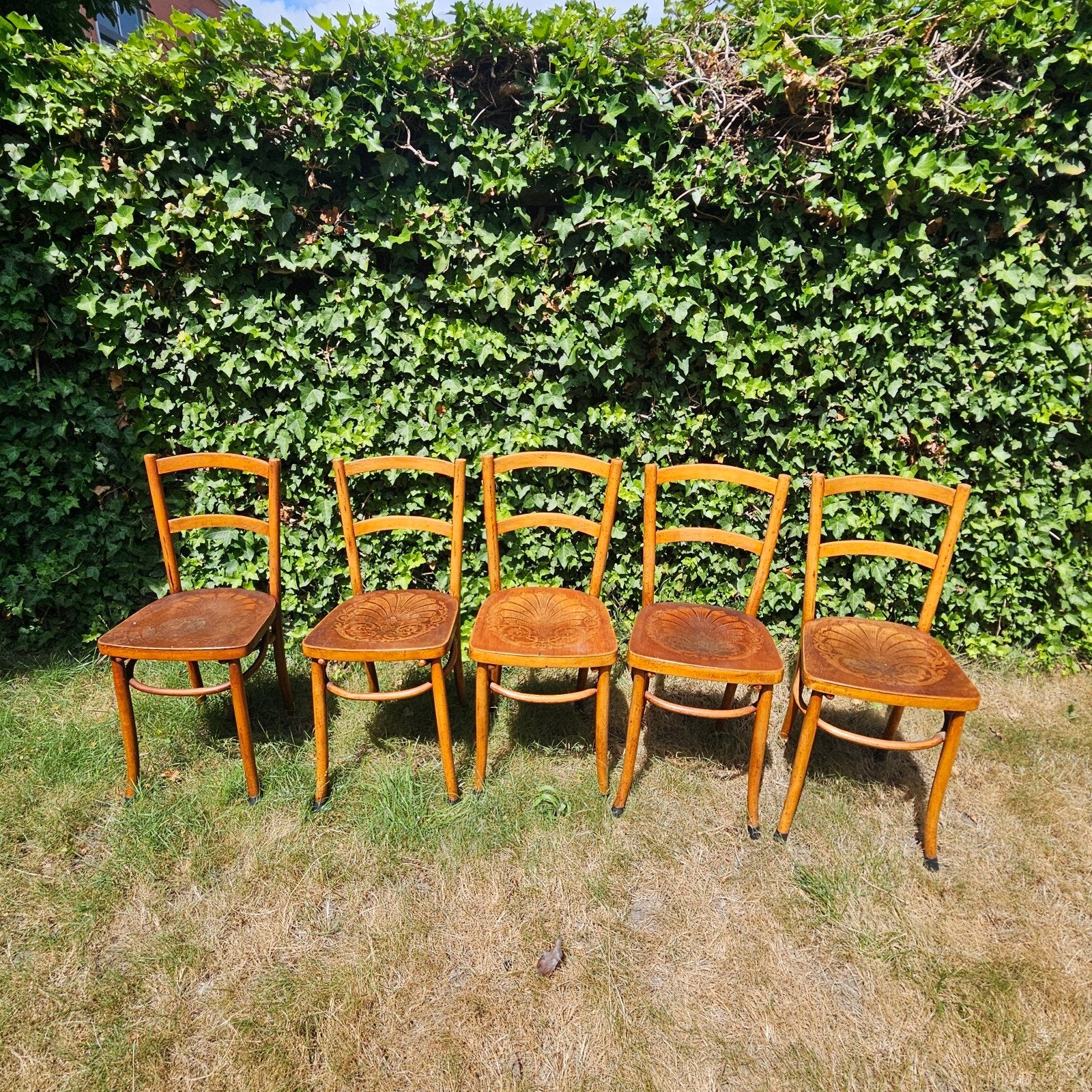 Houten luterma stoelen, Antiquités & Art, Antiquités | Meubles | Chaises & Canapés, Enlèvement
