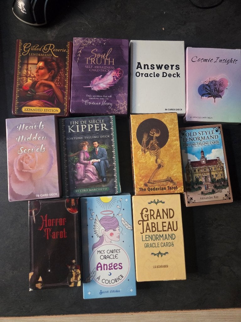 Lot van 11 orakel & tarot decks, Ophalen, Zo goed als nieuw, Tarot of Kaarten leggen, Overige typen